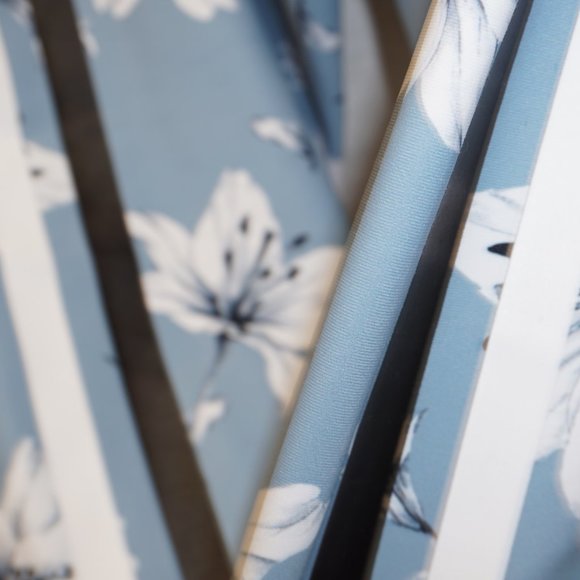 New AVEC LES FILLES Blue Floral Leggings L - Picture 7 of 10